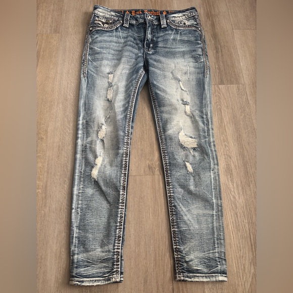 Rock Revival Denim - Rock revival Distressed Blue Jeans NWOT